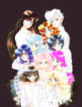 Xarae (Iridonia), Ippin (Yavin), Nagareboshi (Shooting Star), Yukiko (Hoth), Ciel (Centrali), Kyoko (Naboo), Annika (Bakura), Fon (Teta), Audra (Alderaan), and Kairiku (Chibi Naboo) by Kairiku (Chibi Naboo)    (313925 bytes)