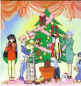 Nom (Dathomir), Annika (Bakura), Ame (Chibi Serenity), Kirana (Omwat), Yukiko (Hoth) and Miyuki (Aquaris) by Chouko (Chibi Dantooine)    (248307 bytes)