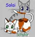 Solai and Ippin/Yavin's cat Schylar  (26699 bytes)